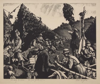 Clare Veronica Hope Leighton (American, 1898–1989) - The Hop Pickers