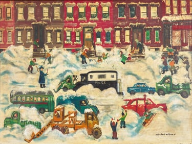 Elizabeth Eberle Mulkeen (American, 1916-2015)- Blizzard Blues