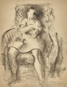 After Milton Avery (American, 1885-1965) - Wicker Chair