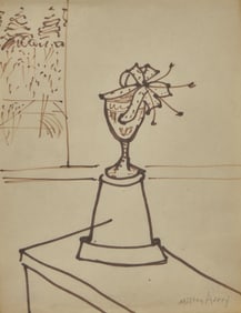 Milton Avery (American, 1885-1965) - Wine Glass with Bloom