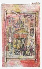 Purvis Young (American, 1943-2010) - Hey Man When Purvis Comin?