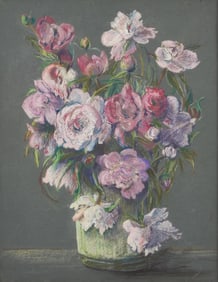 Alice Bennett Sotter (American) - Still Life with Peonies