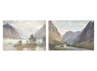 Anna Richards Brewster (American, 1870–1952) - A Pair of Norwegian Sketches