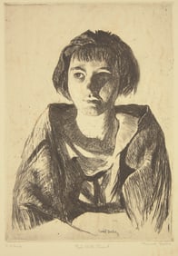 Daniel Garber (American, 1880-1958) - Girl With Shawl