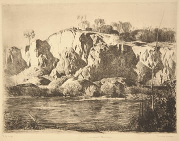 Daniel Garber (American, 1880-1958) - The Limeport Quarry