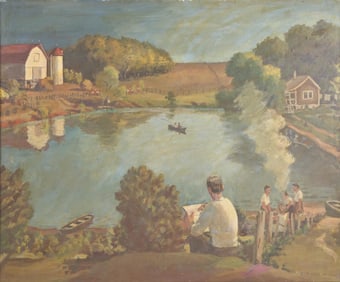 Gerrit Sinclair (American, 1890-1955) - Indiana Lake