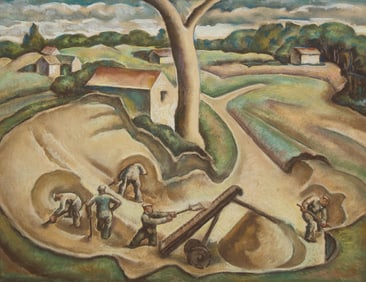 William J. Scott (American, 1879-1940) - Digging Up