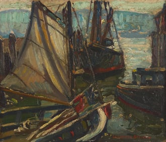 William Lester Stevens (American, 1888-1969) - The White Sail