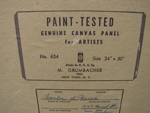 Charles Harris oil on artist board - 4