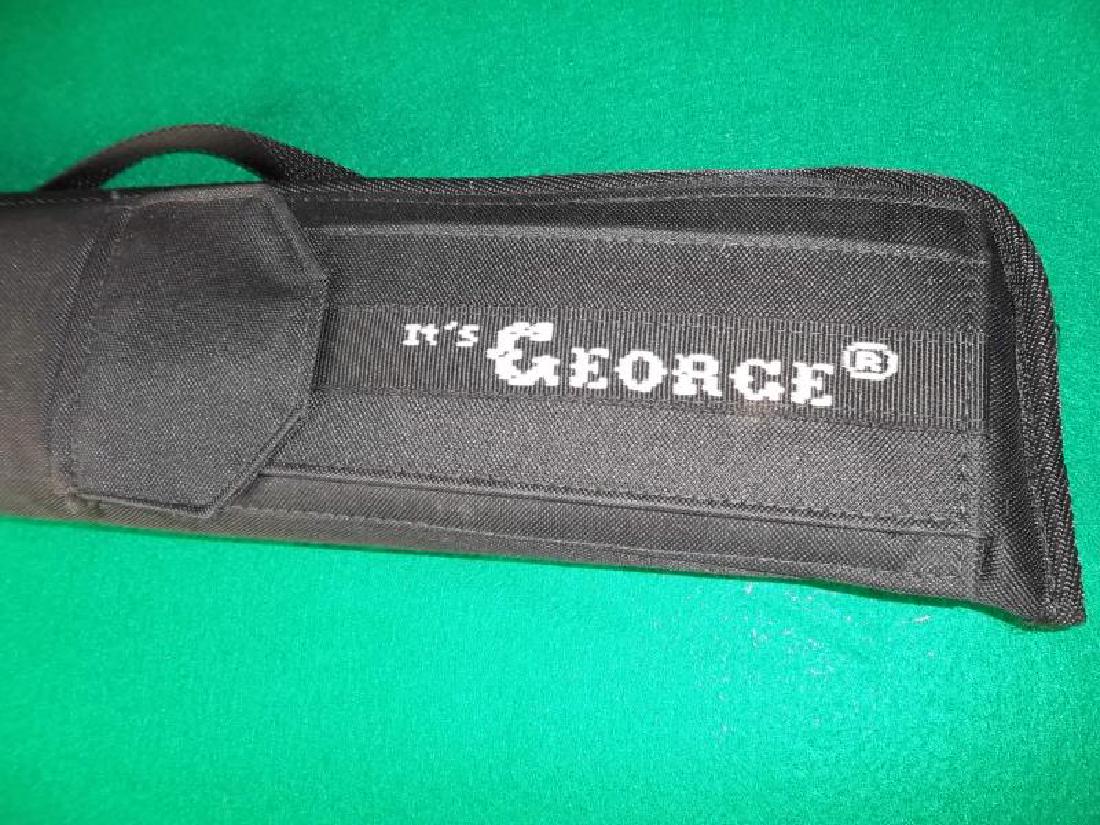 Palmer Custom Cue, 2 piece, 58", soft black It's: Palmer Custom Cue, 2 piece, 58", soft black It's George case with pocket and handle, 32.5",George case with pocket and handle, 32.5"