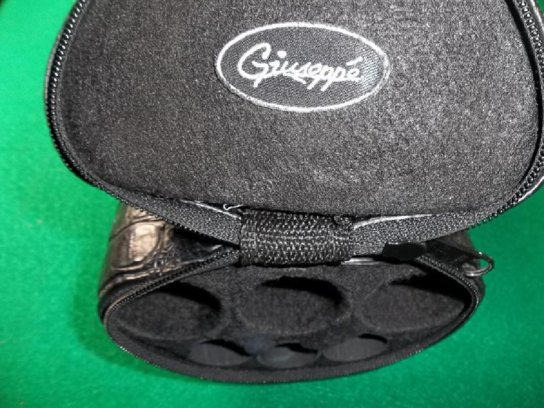 3 Pool Cue Parts, not straight, 1 Crest, 20 oz: 3 Pool Cue Parts, not straight, 1 Crest, 20 oz with card motif on butt sleeve, missing joint and ring on shaft, 1 Orchid USA, Butt only with dents, scratches and nicks to veneer, 1 unknown - dirty, sc