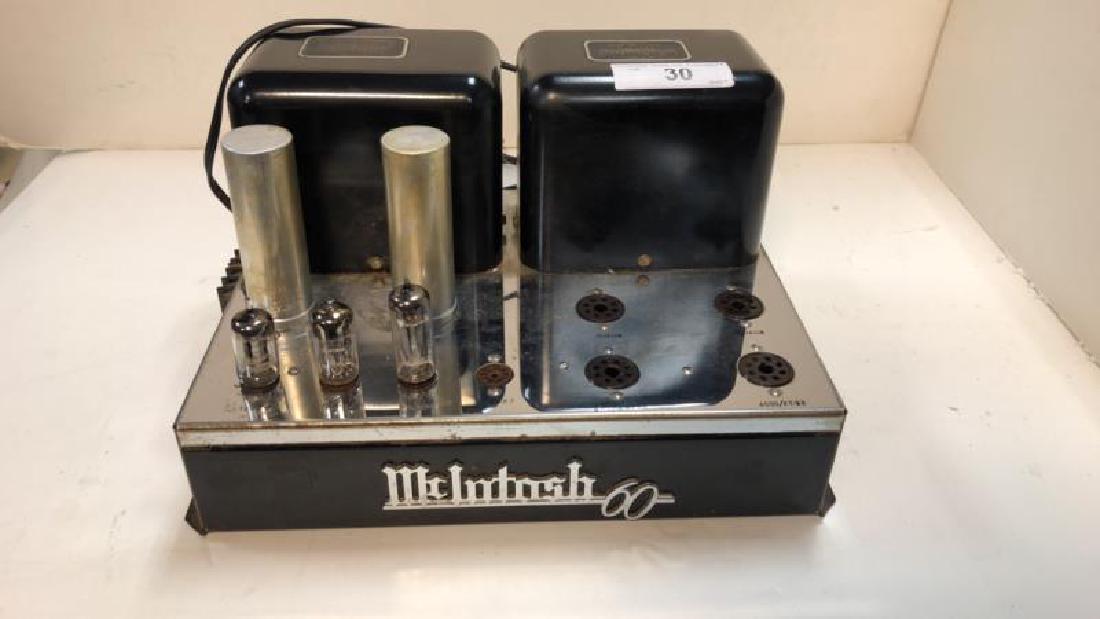 McIntosh MC 60, stereo tube power amp, missing: McIntosh MC 60, stereo tube power amp, missing tubes, pitted,tubes, pitted