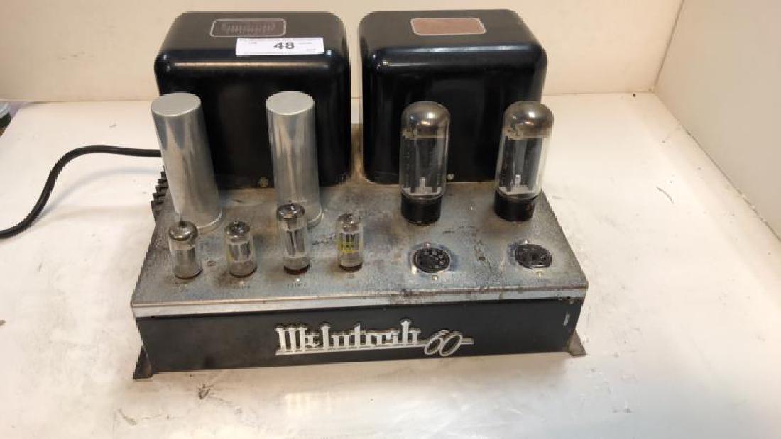 McIntosh MC 60, stereo tube power amp, missing: McIntosh MC 60, stereo tube power amp, missing tubes, pitted, tested - does not work,tubes, pitted, tested - does not work