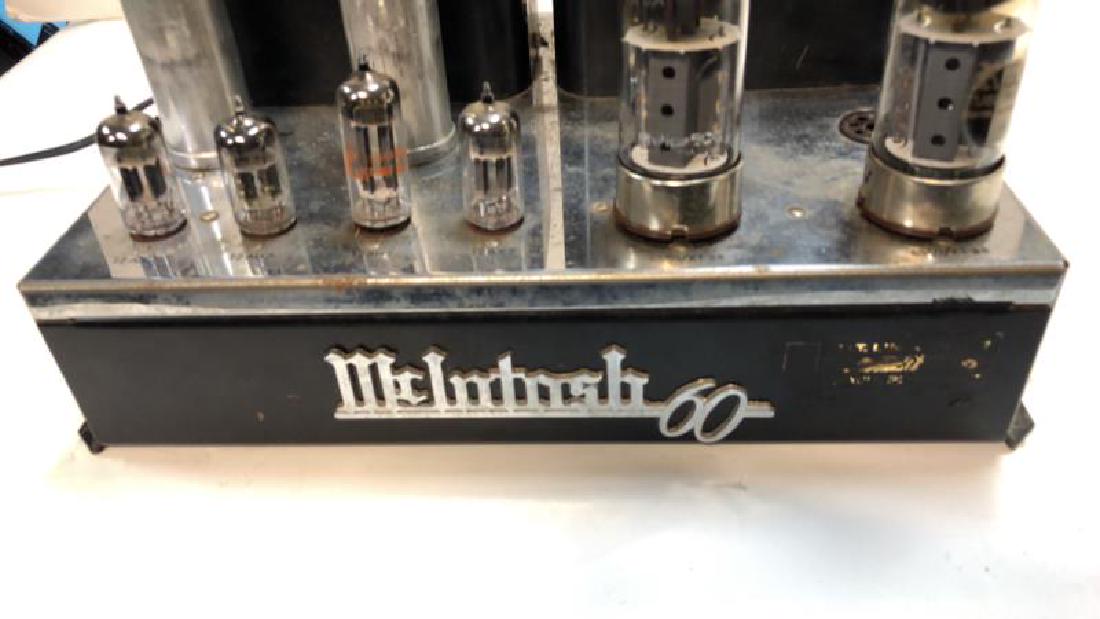 McIntosh MC 60, stereo tube power amp, missing: McIntosh MC 60, stereo tube power amp, missing tubes, pitted, tested - powers up,tubes, pitted, tested - powers up