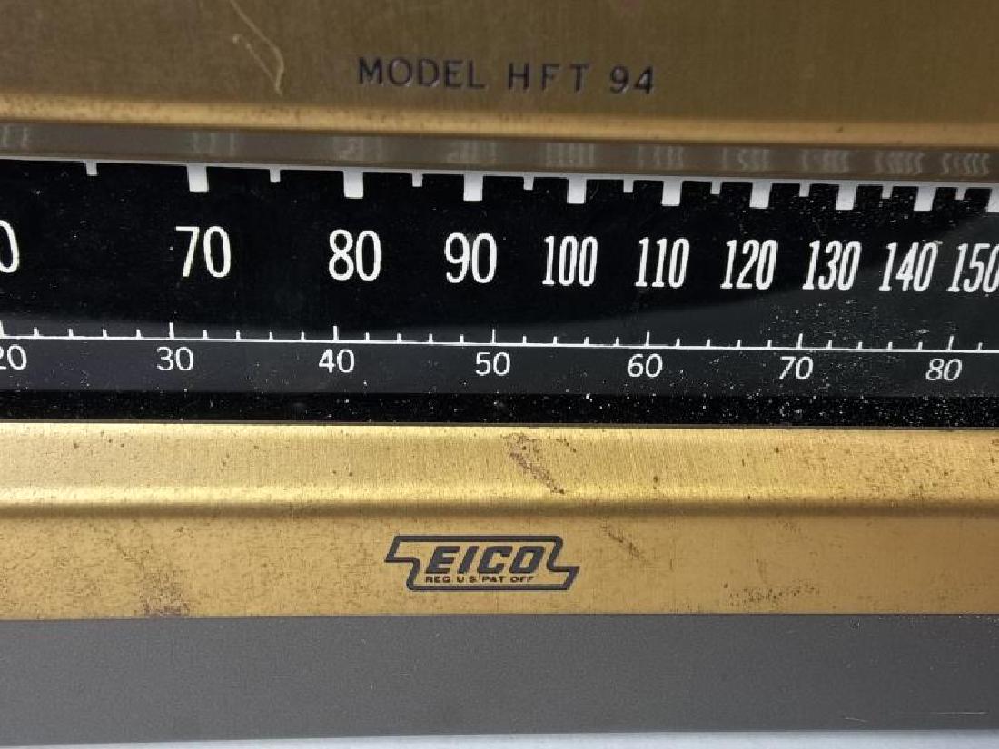 Eico model HFT 94 AM Tuner, # H5635,back piece: Eico model HFT 94 AM Tuner, # H5635,back piece broken, tested - does not power up,broken, tested - does not power up