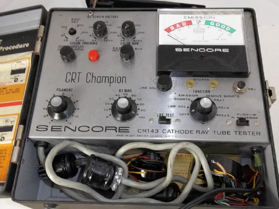 Sencore CR 143 CRT Champion Tube Tester, tested: Sencore CR 143 CRT Champion Tube Tester, tested - powers up,#NAME?