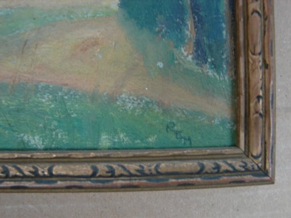 Robert E. Mayall, "Fall Foliage," oil on board, tit - 2