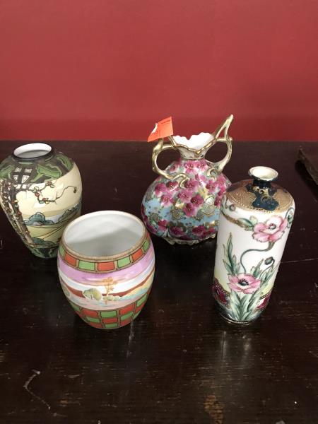 (4) Four Vases (Nippon): (4) Four Vases (Nippon)