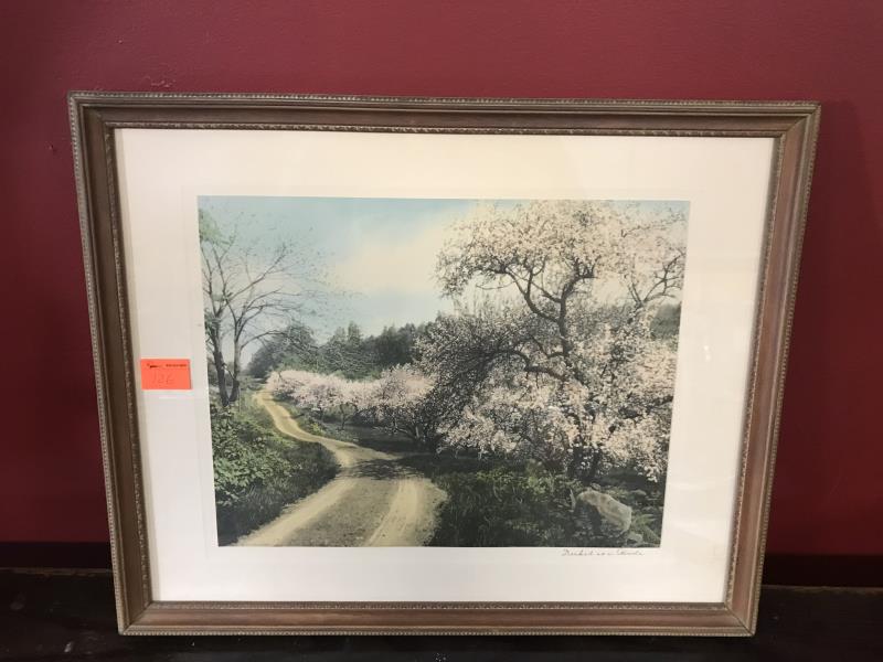 (1) One Wallace Nutting (Deck as a Bribe, 17-1/2" x: (1) One Wallace Nutting (Deck as a Bribe, 17-1/2" x 21-1/2")