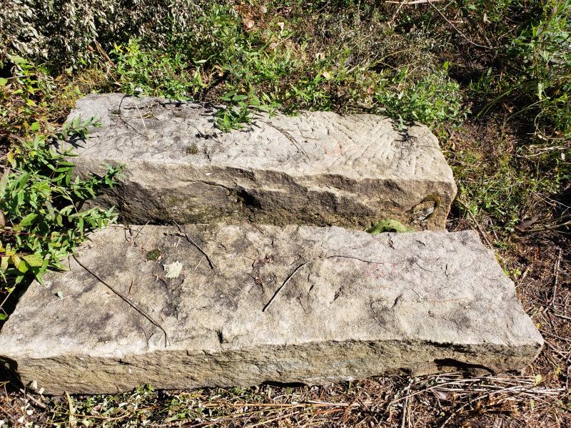 5 granite blocks; average size 57"x19"x12": 5 granite blocks; average size 57"x19"x12"