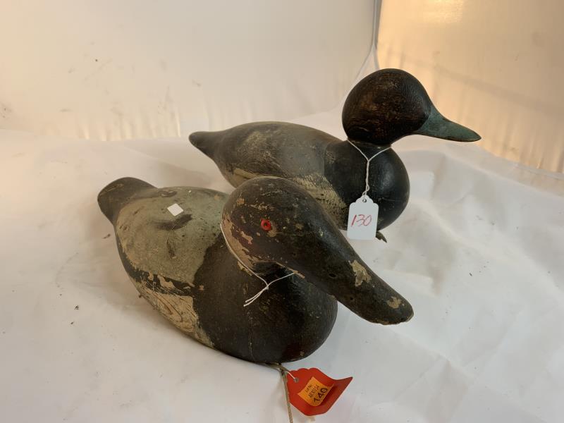 (2) Drakes, Mason or Other Factory, (1) Canvas Back 15" (1 of 12)