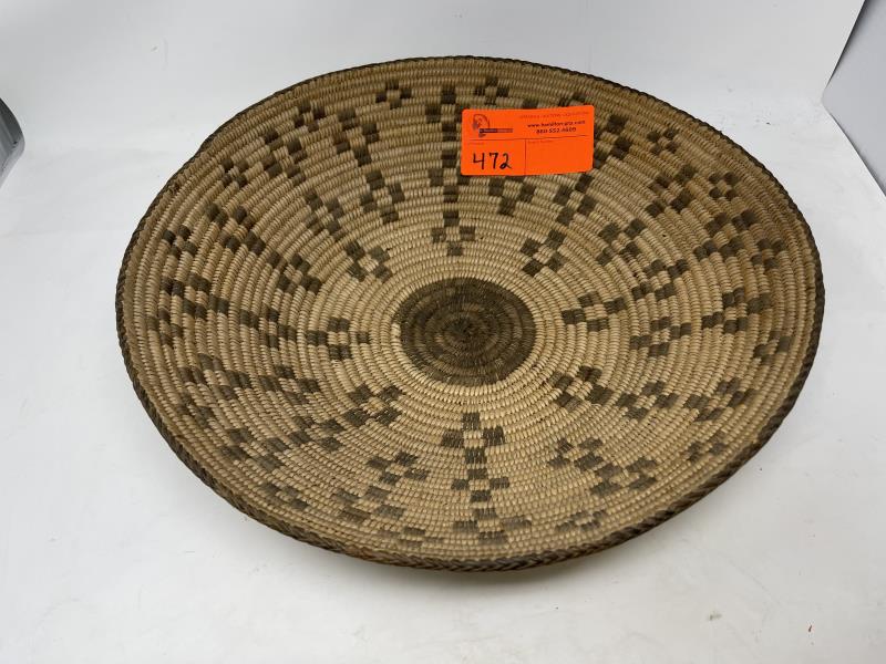 Indian Basket 4" tall x 16" diameter: 4" tall x 16" diameter