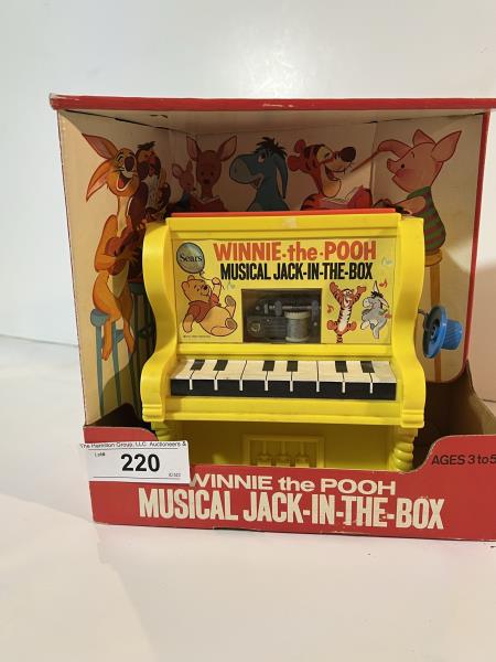 Sears Winnie The Pooh Musical Jack-In-The-Box, On: Sears Winnie The Pooh Musical Jack-In-The-Box, On Box