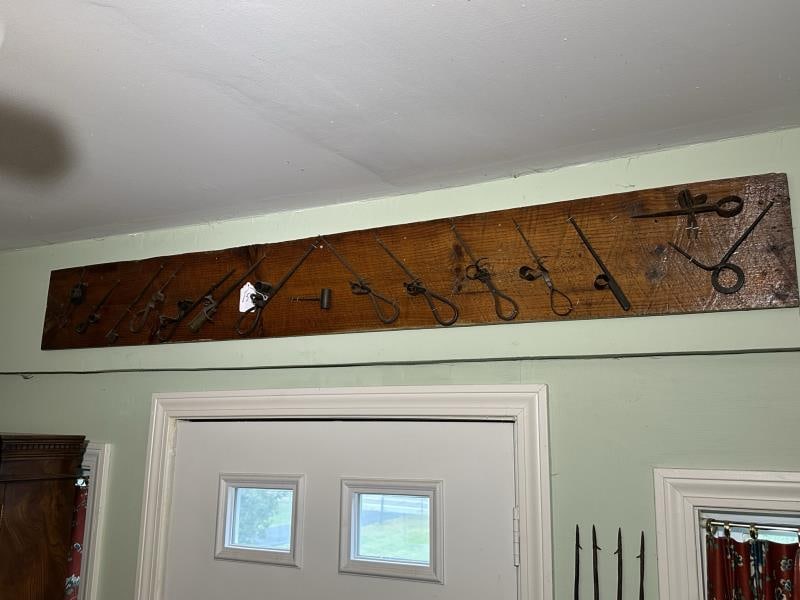 Collection of Miners Candle Lights (15), wrought i (1 of 4)