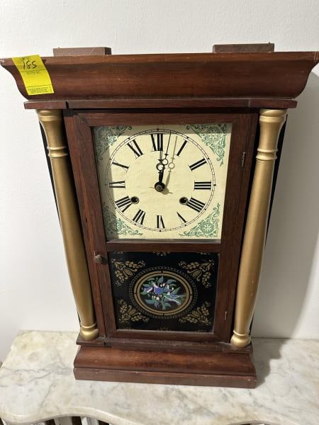 Mantle Clock,  2 sectional, pillars (1 of 4)