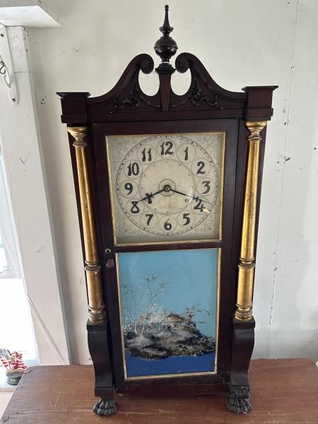 Mantle Clock, Tin dial marked Seth Thomas (1 of 7)