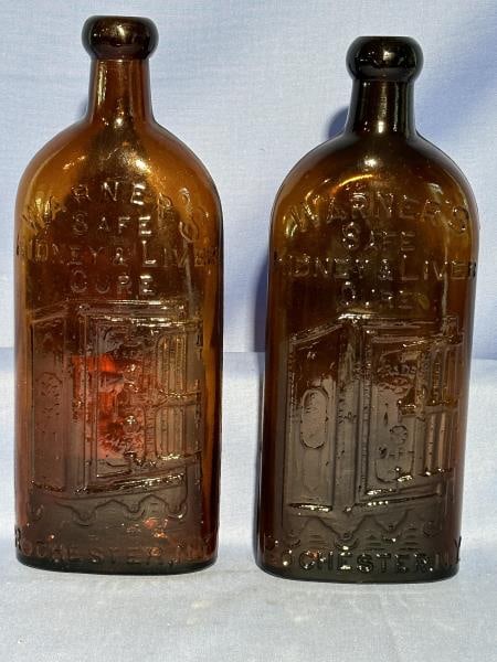 2 Warner's Safe Kidney and Liver Cure, Amber (1 of 2)