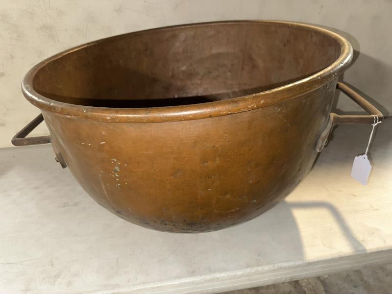 Copper Candle Kettle, iron handles, dove tailed (1 of 5)