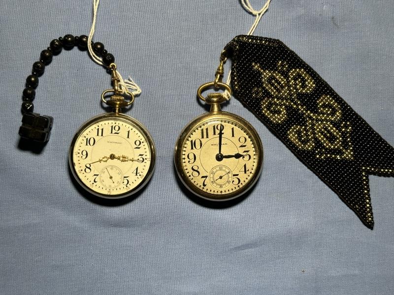 2 Pocket watches - Waltham, 21 jewels and 23 jewel: 2 Pocket watches - Waltham, 21 jewels and 23 jewelsUnless You Are A Liveauctioneers Premium Bidder This Lot Must Be Paid For By Cash, Bank Check or Wire Transfer.