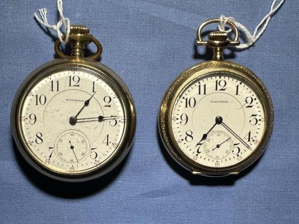 2 pocket Watches - Waltham, 21 jewels and 23 jewel (1 of 5)