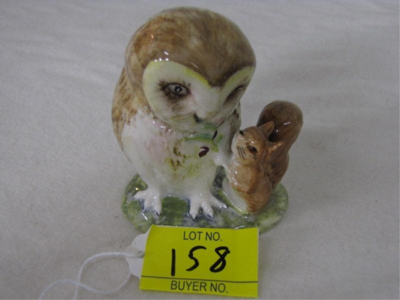 Statue, Beatrix Potter's, "Old Mr. Brown", Approx: Statue, Beatrix Potter's, "Old Mr. Brown", Approx. 3 1/2" Tall, Beswick England