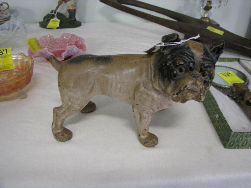Bull Dog Door Stop, Cast Iron, Approx. 6" Tall x 8: Bull Dog Door Stop, Cast Iron, Approx. 6" Tall x 8 1/2" Long