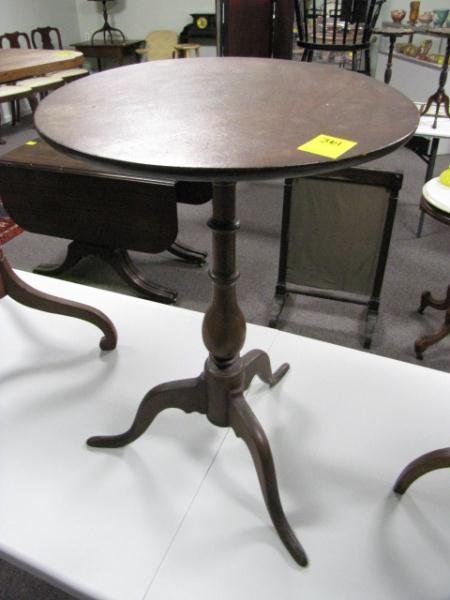 Candle Stand, Round Top, Pad Foot, 26" Tall x 18" : Candle Stand, Round Top, Pad Foot, 26" Tall x 18" Top