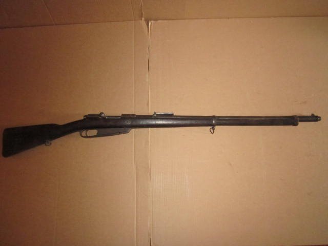 Commission Rifle, Model 1888, SN: None, CAL 7.92 x: Commission Rifle, Model 1888, SN: None, CAL 7.92 x 57mm, Bolt Action, Mauser, No Marks, Stock & Barrel Poor Condition, Stock Numbers Carved, Unmarked Except for Stock