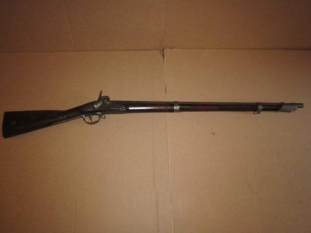 Percussion Musket 48 1/2", US, E. Whitney New Haven: Percussion Musket 48 1/2", US, E. Whitney New Haven 1841, Barrel Poor Condition, No Ram Rod, Side Plate & Stock Poor Condition