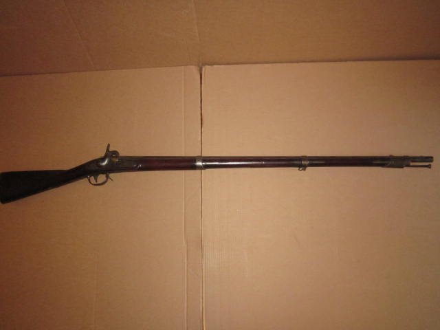 Percussion Musket, US Springfield 1831 w/ Eagle, Barrel: Percussion Musket, US Springfield 1831 w/ Eagle, Barrel Stamped SM & Co w/ Ram Rod 57 3/4", Stock Has Several