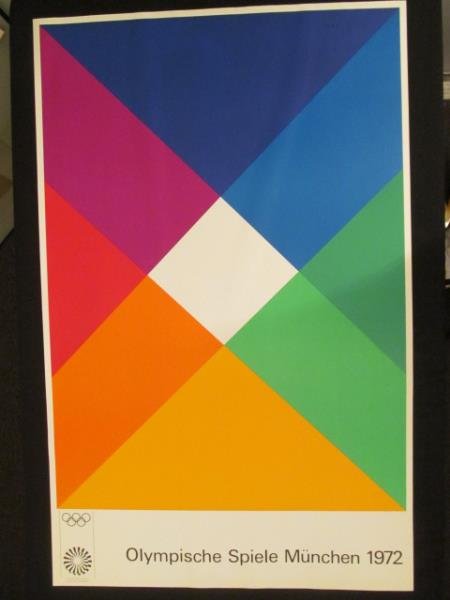(5) Olympic Art Posters, By Max Gill, 1972 Munich: (5) Olympic Art Posters, By Max Gill, 1972 Munich Olympic Gamer, 40.2" x 25.2" Munich Olympic Gamer, 40.2" x 25.2"