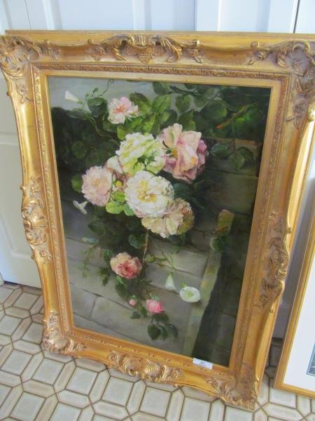 Artist, Unknown, Untitled, (Flowers on a Stone Wall), (1 of 4)