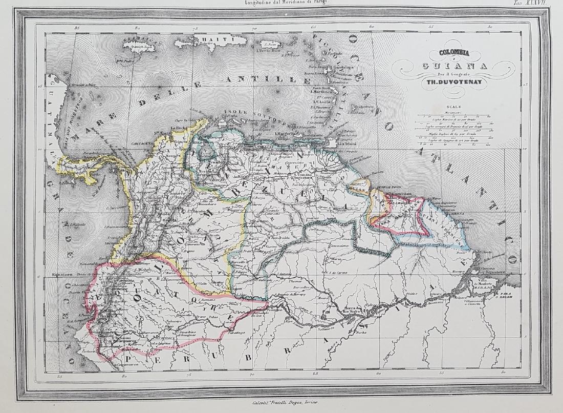 Panama Ecuador Colombia Venezuela 1860 Duvotenay (1 of 4)