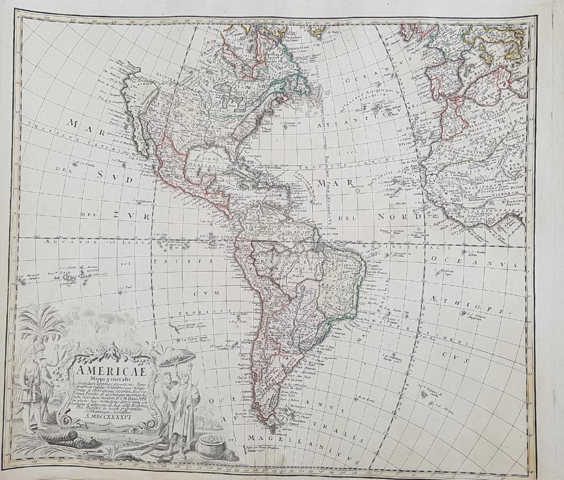 Map America 1746 Homann (1 of 10)