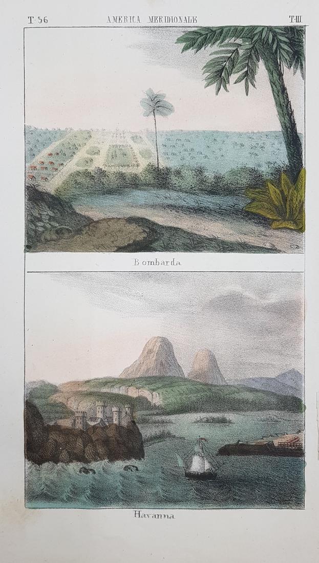 View Bombarda and Havana Cuba 1840 (1 of 2)