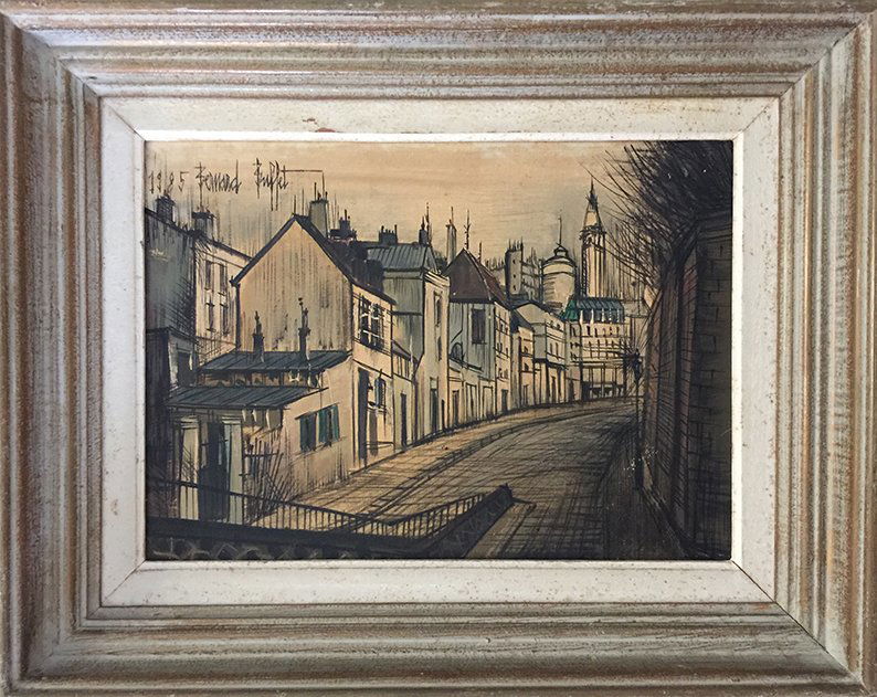 Bernard Buffet (Untitled): Bernard Buffet (1928-1999)Signed and dated Bernard Buffet 85 (upper left)Oil on canvas9 x 13in.Painted in 1985 Notes: This artwork comes with certificate of authenticity Provenance-Collection of Rober