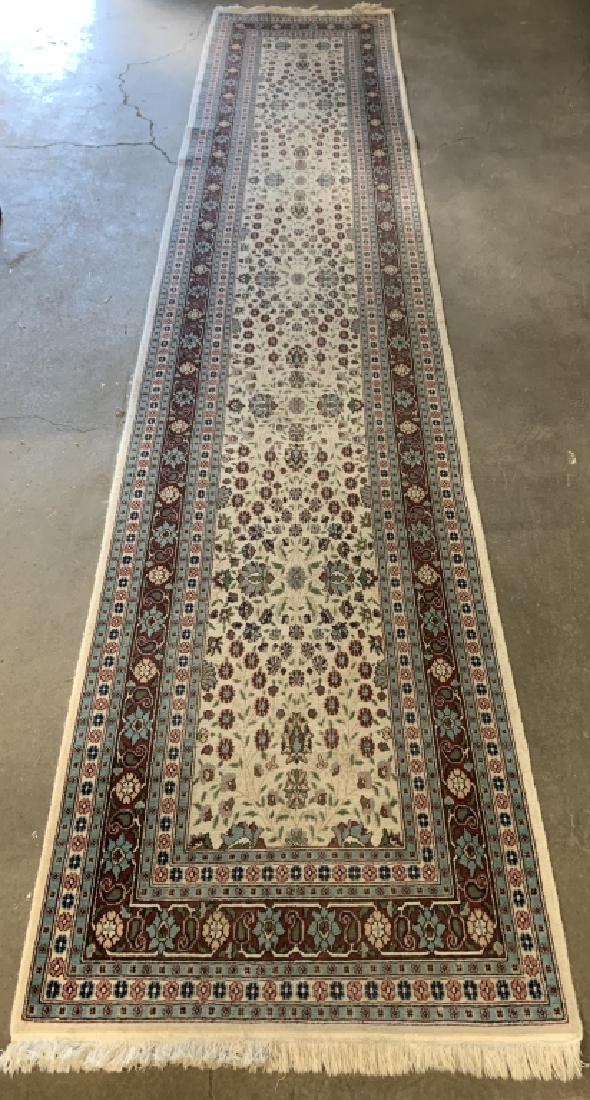 Herekre Turkish Wool on Cotton Double Knotted Rug: Semi- Antique Weave- double knot knot - symmetrical 4.31 Cubic Square Ft 187" x 35.5" Appraised 9-22-07 for $4,250