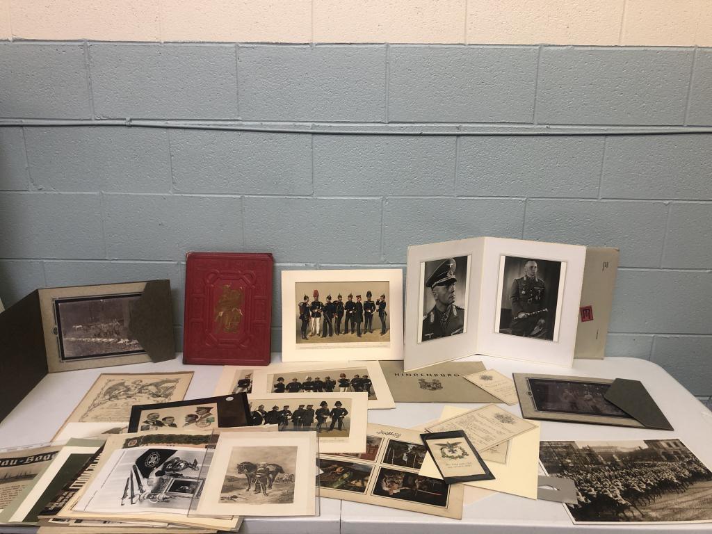 Lot of German Ephemera and Pictures: For questions about this item, please contact us at Sales@CoughlinEstateSales.com