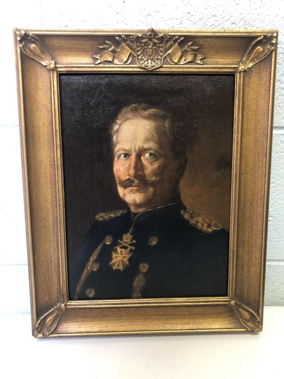 1914 German Oil on Canvas by Meyer: Signed, 12.5x15.5