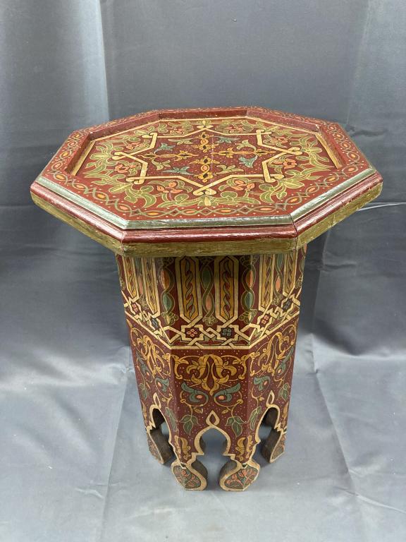 Moroccan Handmade Wooden Sidetable (1 of 10)